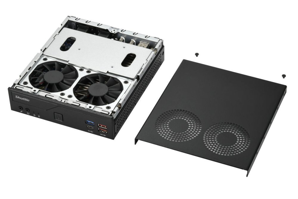 Неттоп Shuttle DH770 (Intel Core i3-14100, 16Гб DDR5, 512Гб SSD, без ОС) (74R-DH770-002-SHU-001)   