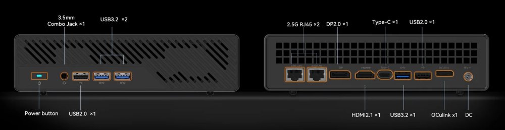 Неттоп Minisforum MS-A1-A5870 (AMD Ryzen R7 8700G, 32Гб DDR5, 1Тб SSD, Windows 11 Pro)   