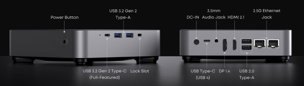 Неттоп Chuwi AuBox (Intel Core i9-13900HK, 16Гб DDR4, 512Гб SSD, Windows 11 Professional) (CWI603I9)