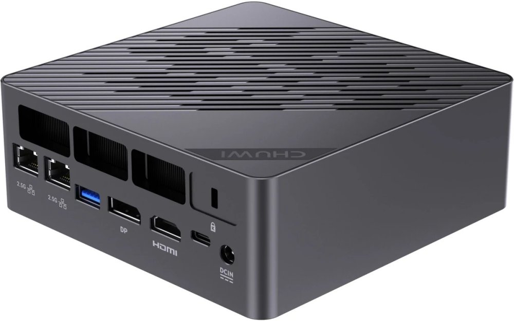 Неттоп Chuwi AuBox Ai365 (AMD Ryzen AI 9 365, 32Гб DDR5, 1Тб SSD, Windows 11 Pro) (CWI603AIP)  