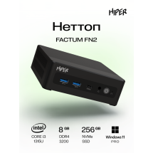 Неттоп HIPER Factum FN2 (Intel Core i3-1315U, 8Гб DDR4, 256Гб SSD, Windows 11 Pro) (FN2-i31315R8N2I6BWP)
