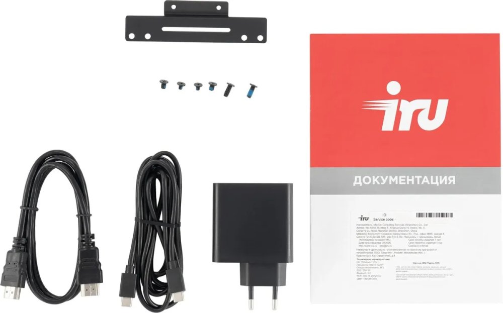 Неттоп IRU Tactio 515 (Intel Core i3-1220P, 16Гб DDR5, 512Гб SSD, без ОС) (2108514)  