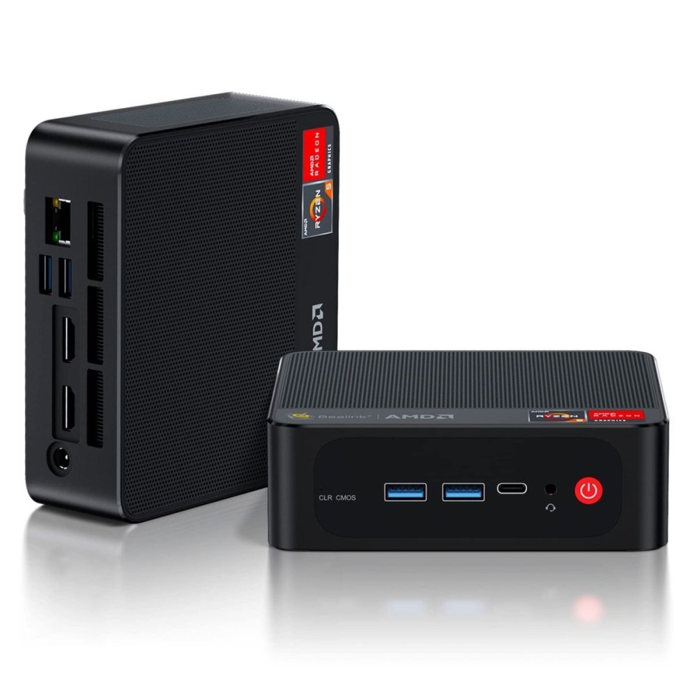 Неттоп Beelink SER5 (AMD Ryzen 5 5500U, 16Гб DDR4, 500Гб SSD, без ОС) 