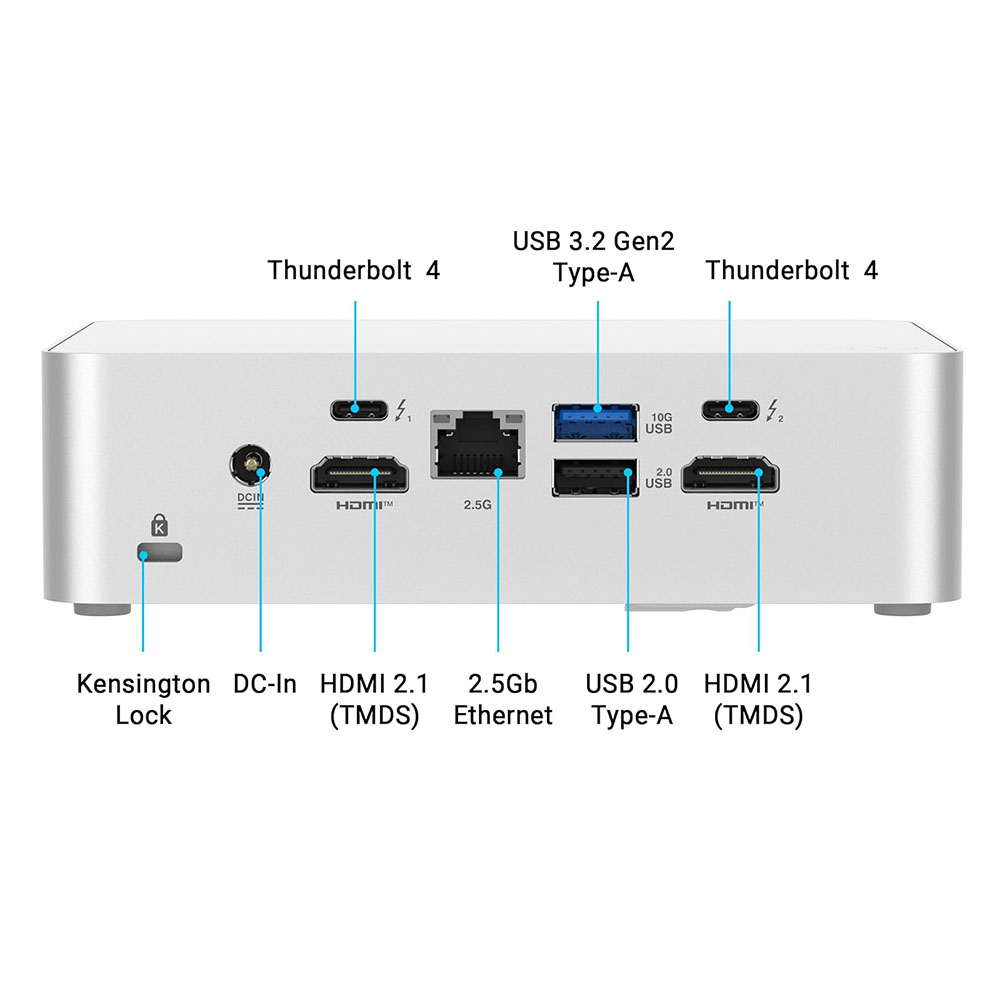 Неттоп ASUS NUC 15 Pro+ NUC15CRS 2C (Intel Core Ultra 7 255H, 32Гб DDR5, 1Тб SSD, без ОС) (90AR00P3-M00040) 