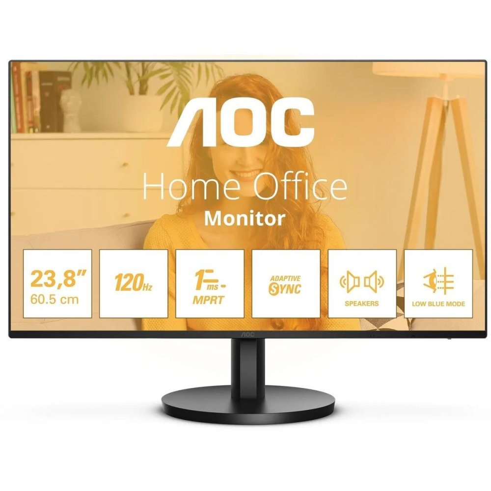 Монитор AOC 24B3QA2 23.8" Black  