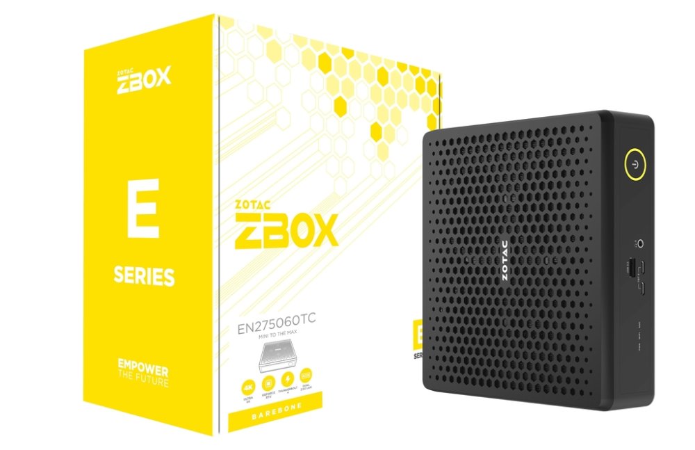 Неттоп ZOTAC ZBOX-EN275060TC-BE1 (Intel Core Ultra 7 255HX, 64Гб DDR5, 2Тб SSD, NVIDIA GeForce RTX 5060 Ti, без ОС)  