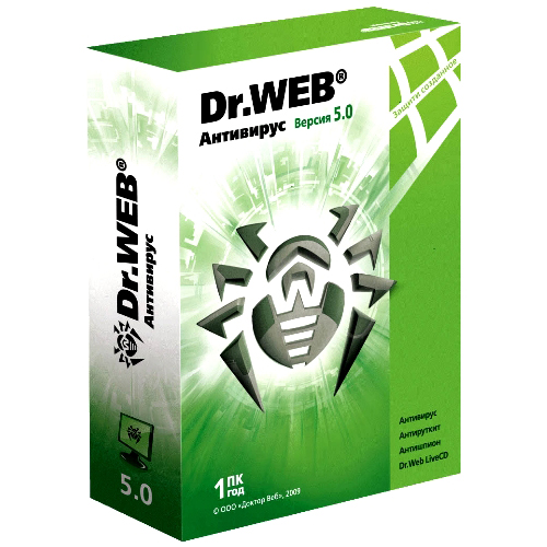 Dr.Web Pro для Windows, картонная упаковка, на 12 месяцев, на 2 ПК
